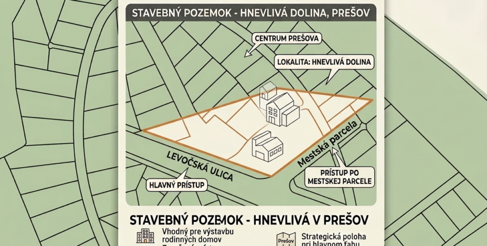 Investičný pozemok Prešov
